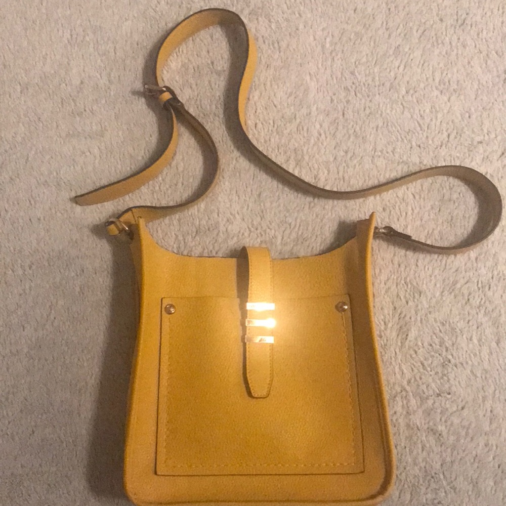 Mustard yellow large ALDO crossbody